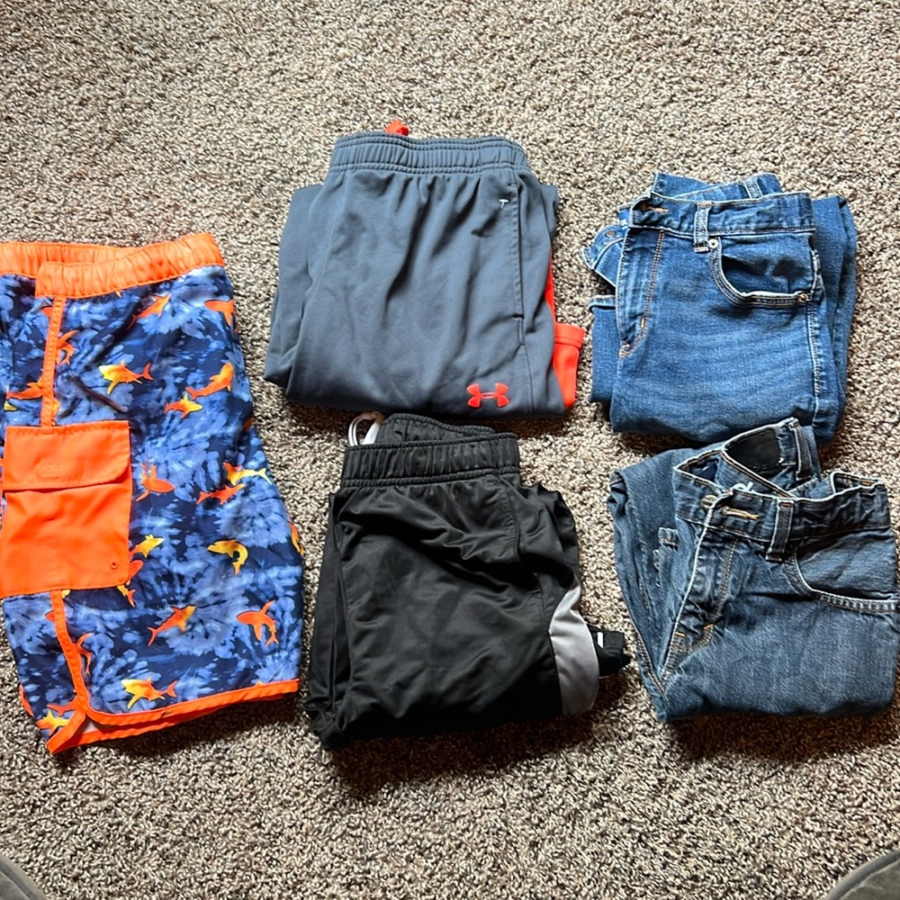 Boys 14/16 Jeans, sweatpants, swim shorts lot